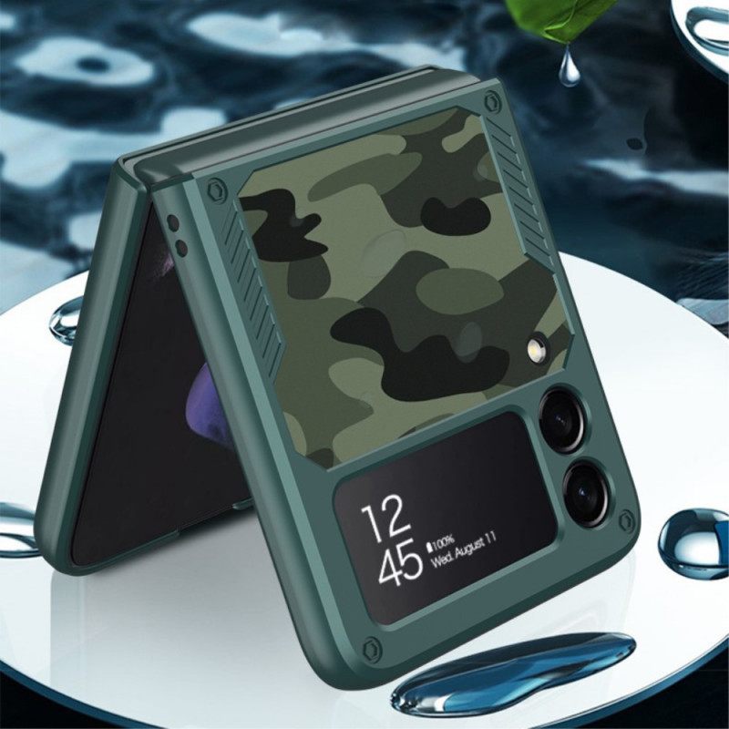 Kuori Samsung Galaxy Z Flip 3 5G Kotelot Flip Ring-support Camouflage Gkk