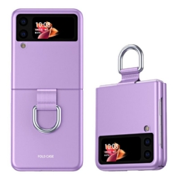 Kuori Samsung Galaxy Z Flip 3 5G Kotelot Flip Skin-touch Renkaalla