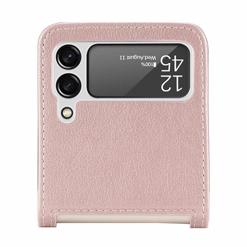 Kuori Samsung Galaxy Z Flip 3 5G Kotelot Flip Texture Leather Korttikotelo