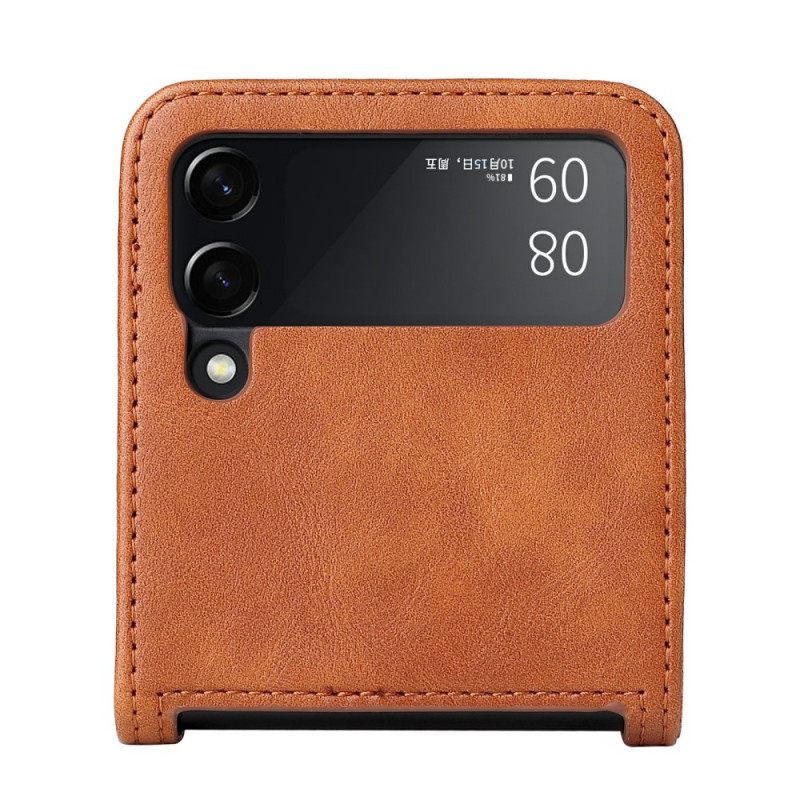 Kuori Samsung Galaxy Z Flip 3 5G Kotelot Flip Vintage Leather Style Korttikotelo