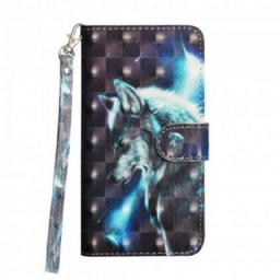 Flip Case Google Pixel 4a Majestic Wolf