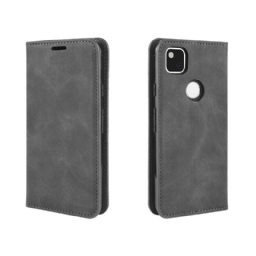 Puhelinkuoret Google Pixel 4a Kotelot Flip Silk Soft Leather Effect