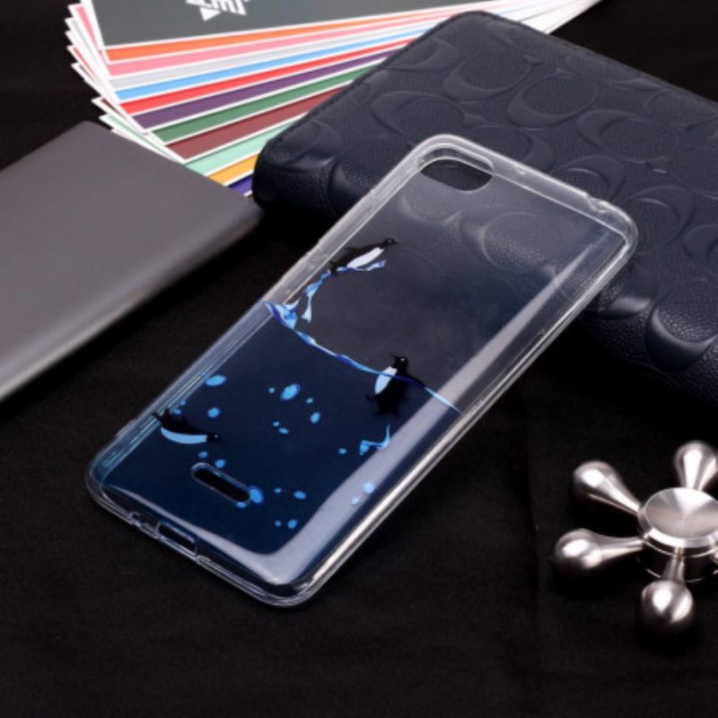 Kuori Xiaomi Redmi 6A Transparent Penguin Game