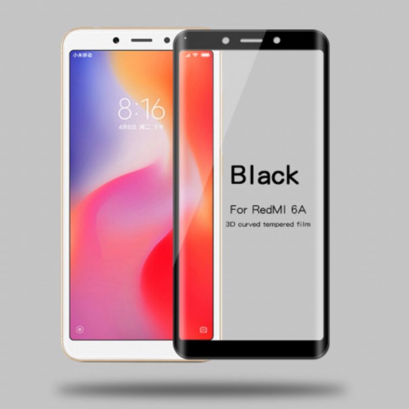 Xiaomi Redmi 6A Colorful Edges Karkaistu Lasi Näytönsuoja