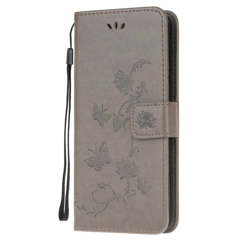 Kotelot Honor 9X Lite Suojaketju Kuori Butterflies And Flowers Things