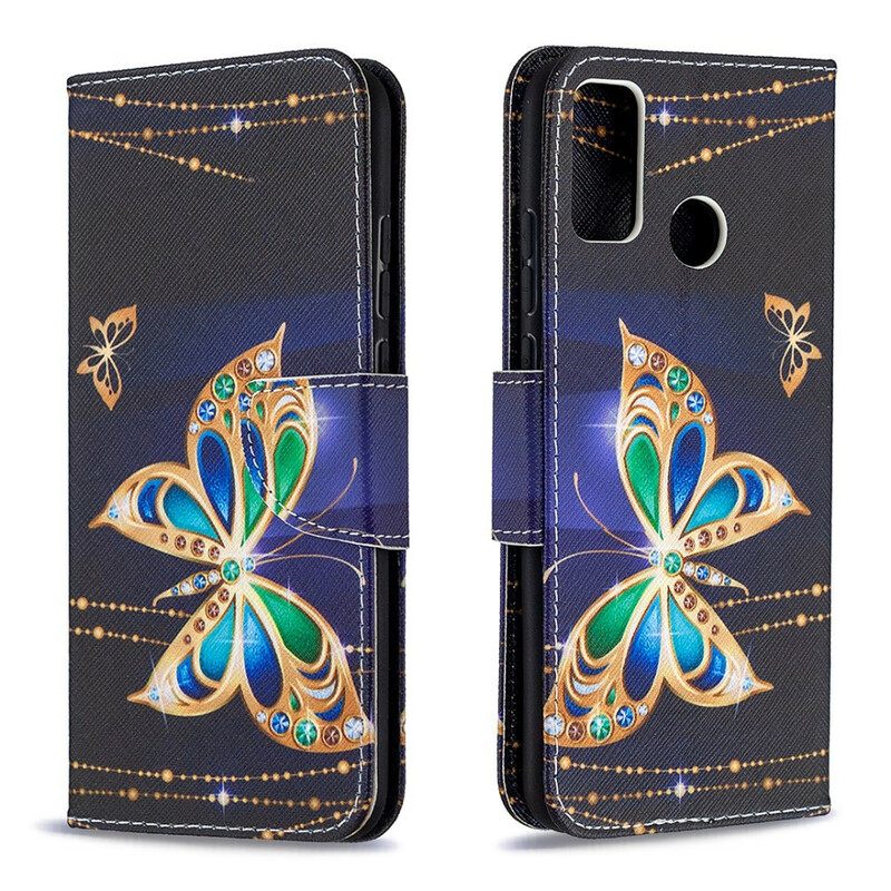 Nahkakotelo Honor 9X Lite Butterflies Kings