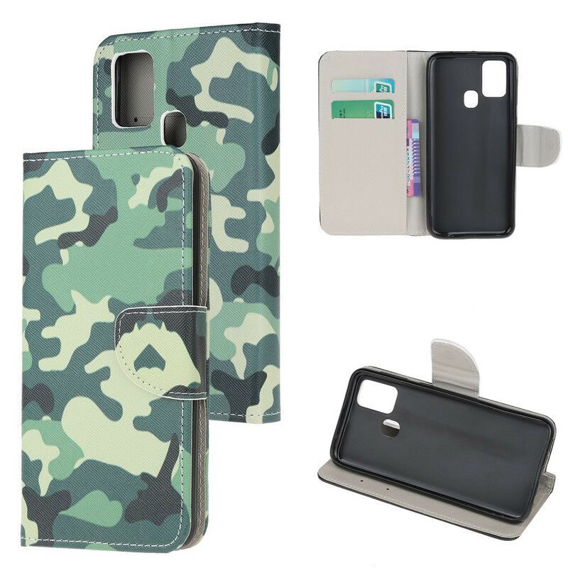 Nahkakotelo Honor 9X Lite Military Camouflage