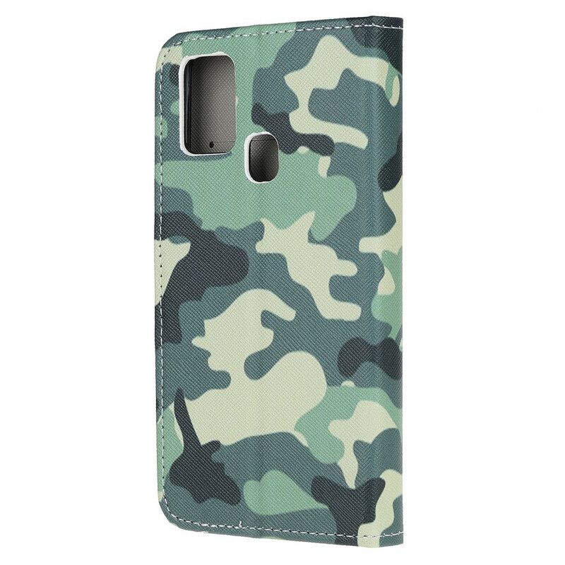 Nahkakotelo Honor 9X Lite Military Camouflage