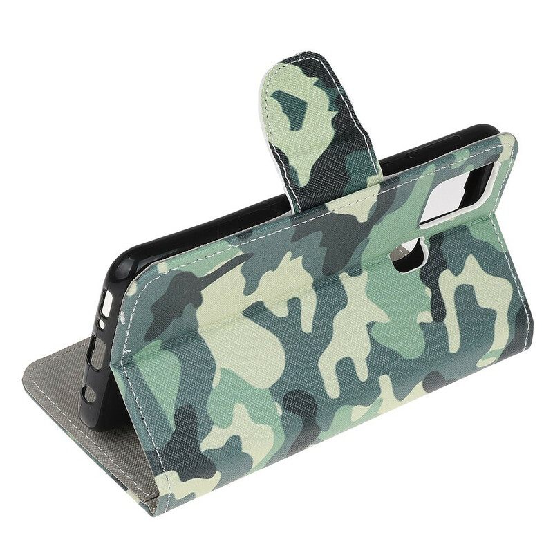 Nahkakotelo Honor 9X Lite Military Camouflage