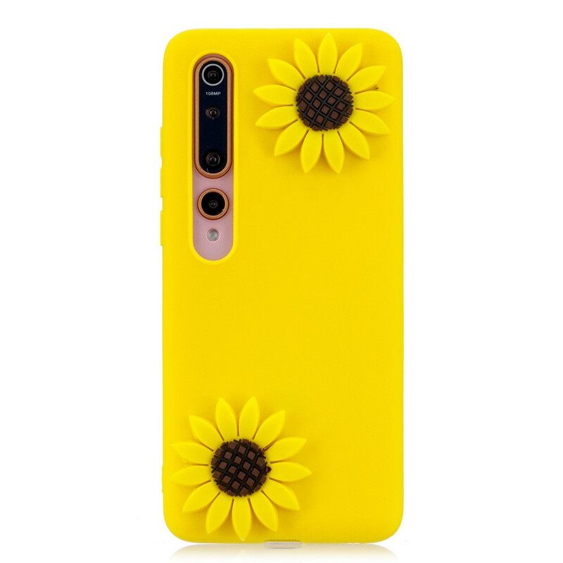 Case Xiaomi Mi 10 / 10 Pro 3d Auringonkukat