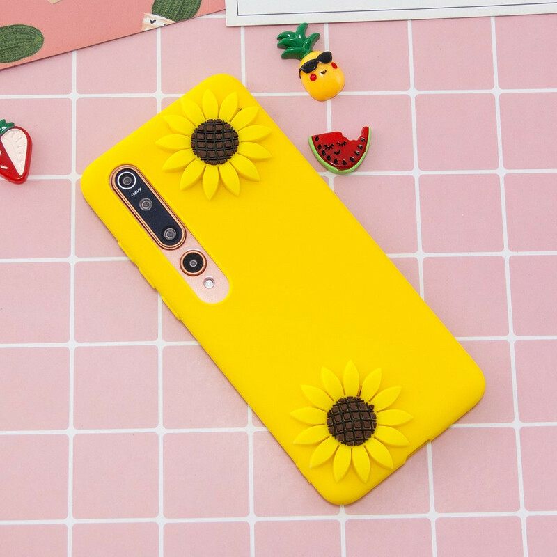 Case Xiaomi Mi 10 / 10 Pro 3d Auringonkukat