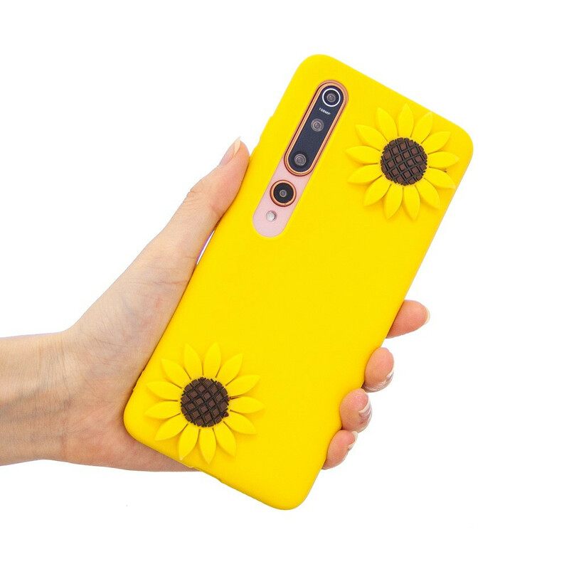 Case Xiaomi Mi 10 / 10 Pro 3d Auringonkukat