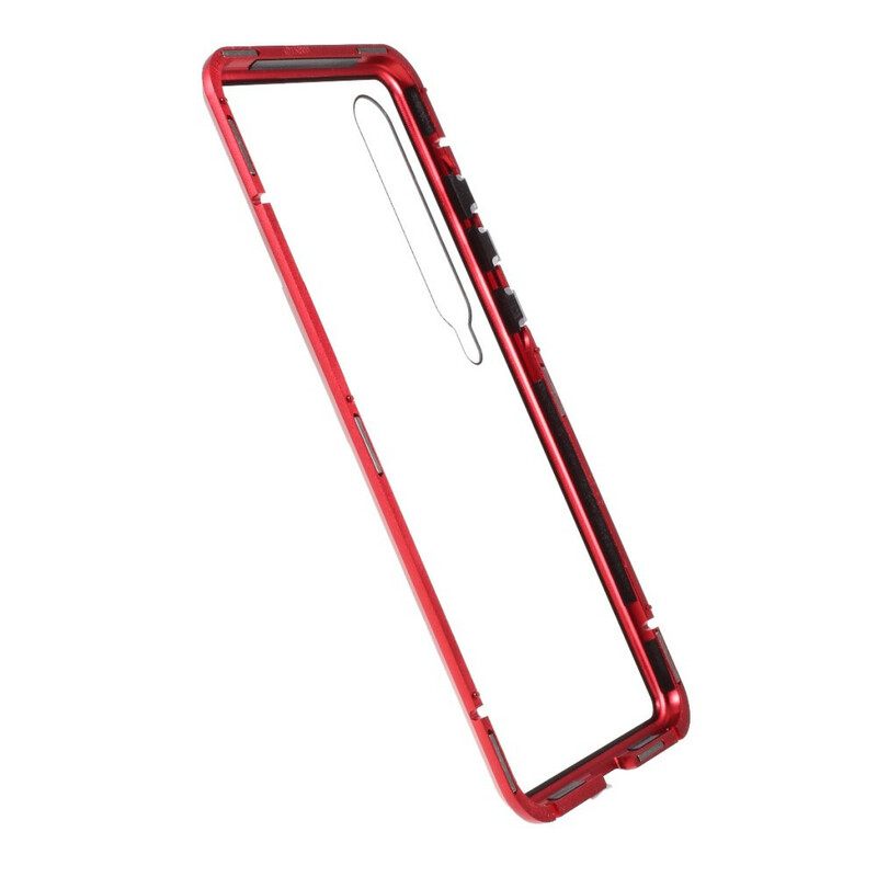 Case Xiaomi Mi 10 / 10 Pro Karkaistua Lasia Ja Metallia Edessä Ja Takana