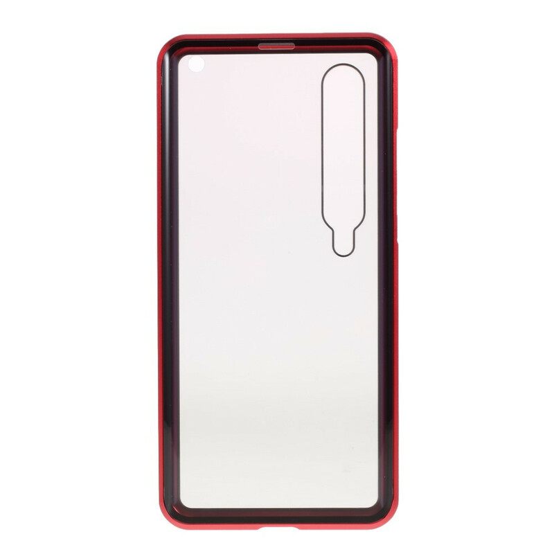 Case Xiaomi Mi 10 / 10 Pro Karkaistua Lasia Ja Metallia Edessä Ja Takana