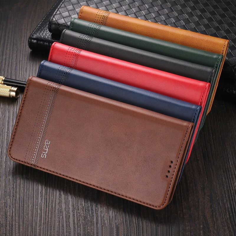 Puhelinkuoret Xiaomi Mi 10 / 10 Pro Kotelot Flip Style Leather Azns