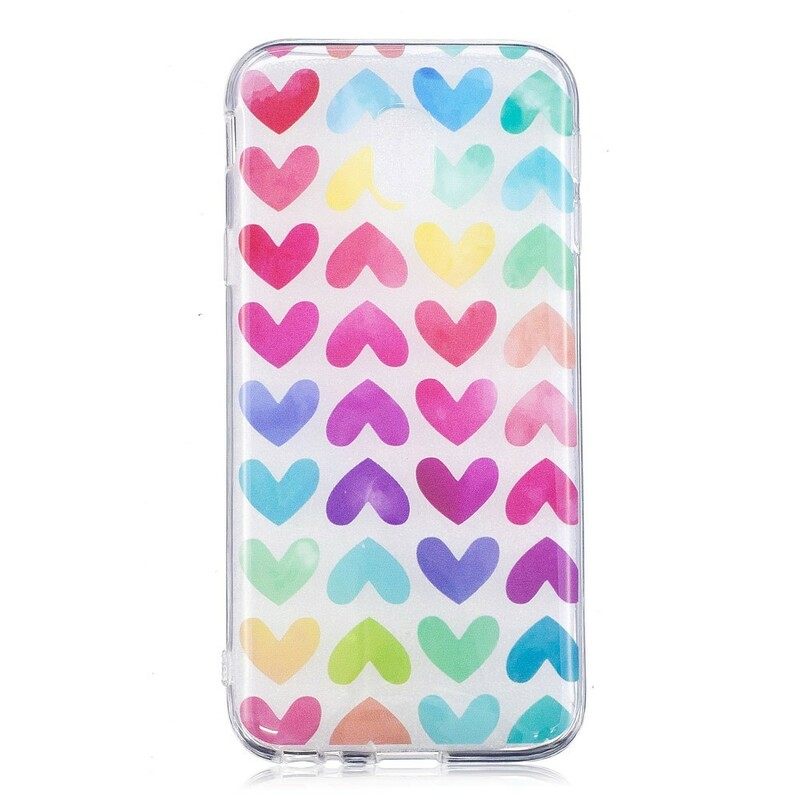 Case Samsung Galaxy J3 2017 Graphic Hearts