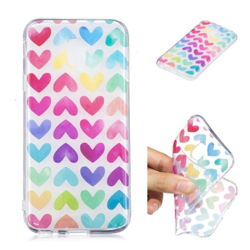 Case Samsung Galaxy J3 2017 Graphic Hearts