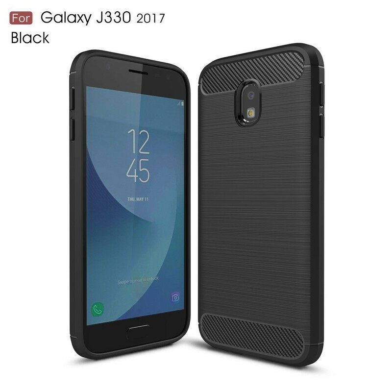 Kuori Samsung Galaxy J3 2017 Harjattu Hiilikuitu