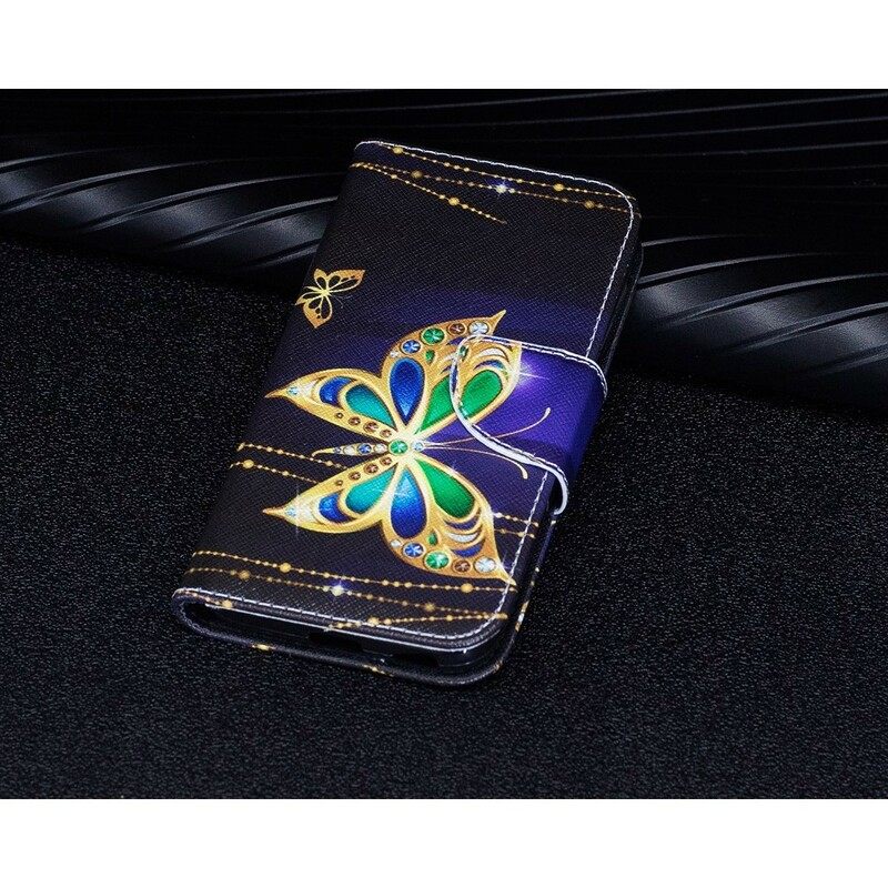 Nahkakotelo Samsung Galaxy J3 2017 Magic Butterfly