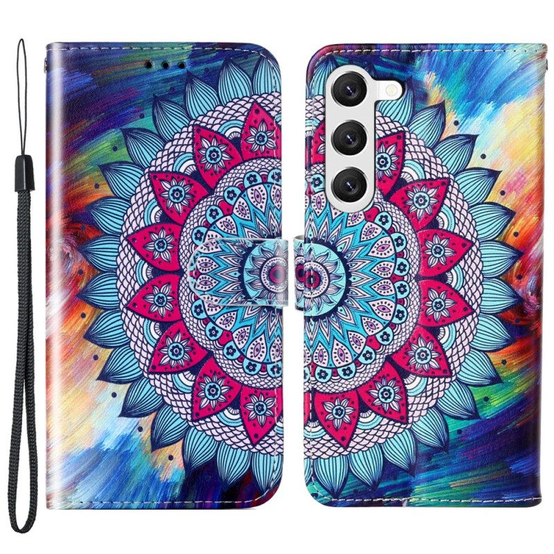 Kotelot Samsung Galaxy S24 5g Mandala-hihnakuvio