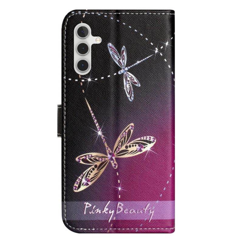 Samsung Galaxy S24 5G Dragonfly Nahkakotelo