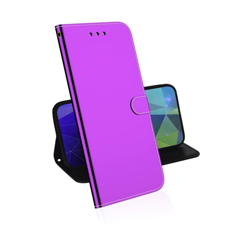 Flip Case Moto G51 5G Keinonahkainen Peilin Kansi