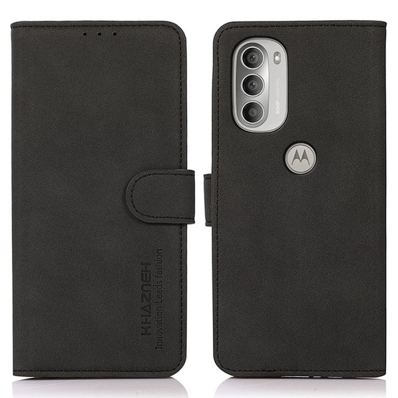 Flip Case Moto G51 5G Khazneh Muotinahkaefekti