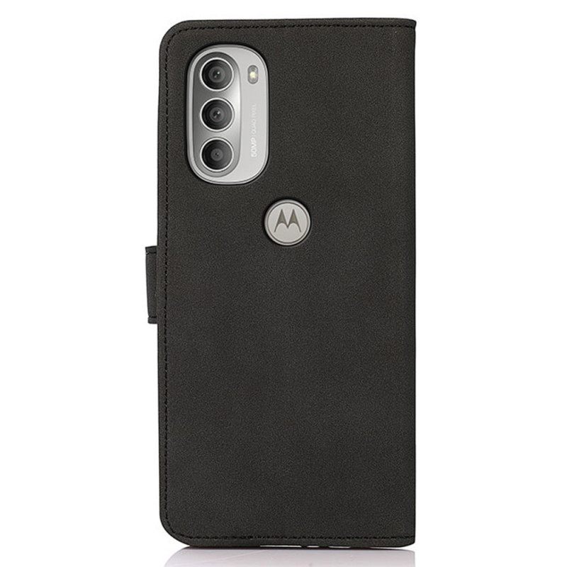 Flip Case Moto G51 5G Khazneh Muotinahkaefekti