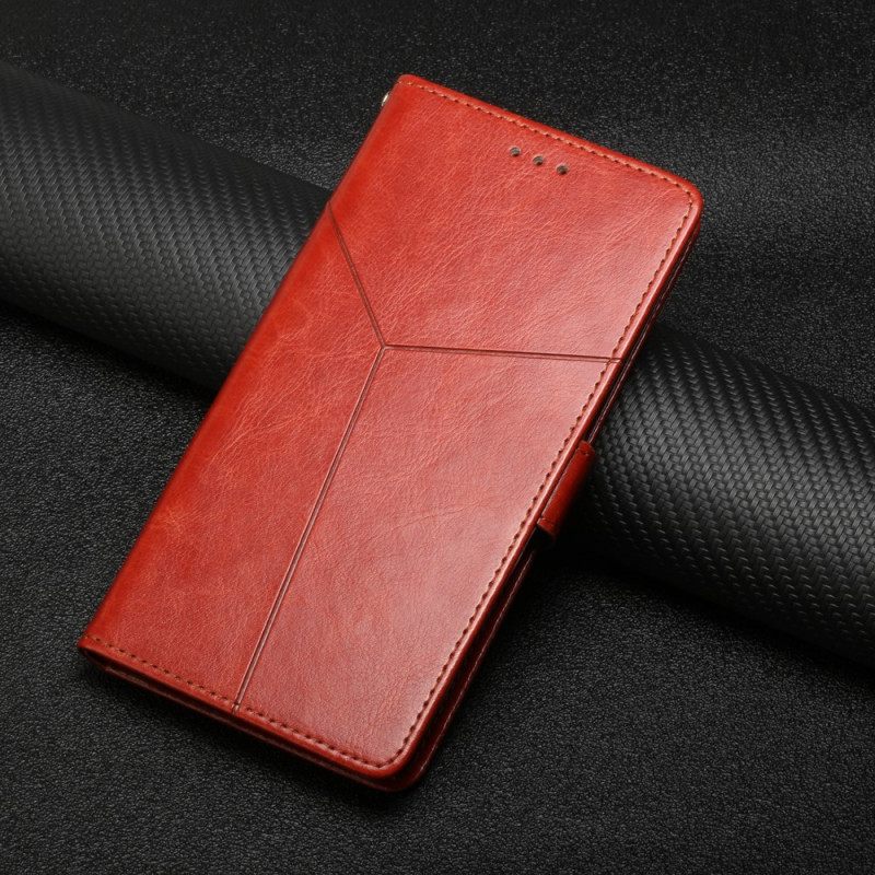 Flip Case Moto G51 5G Style Leather Geo Y Design