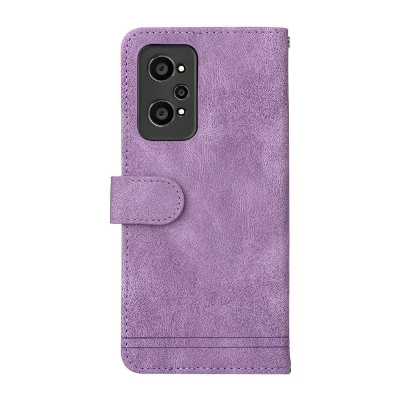 Flip Case Realme GT Neo 3T / Neo 2 Faux Leather Niitti Ja Nauha