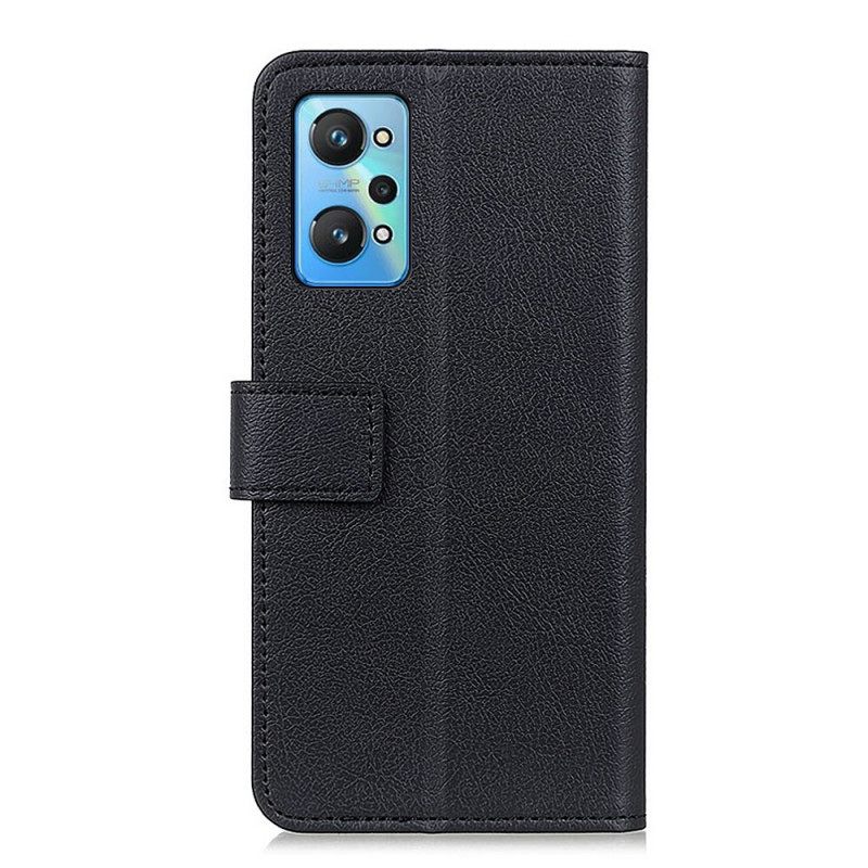 Flip Case Realme GT Neo 3T / Neo 2 Premium Litchi Faux Leather