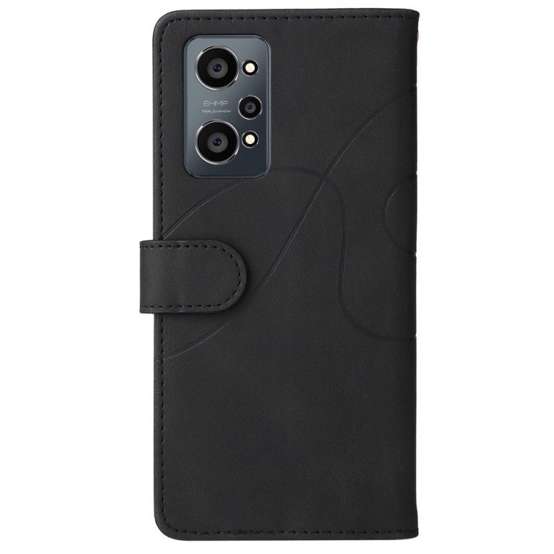 Flip Case Realme GT Neo 3T / Neo 2 Signature Kaksisävyinen Keinonahka