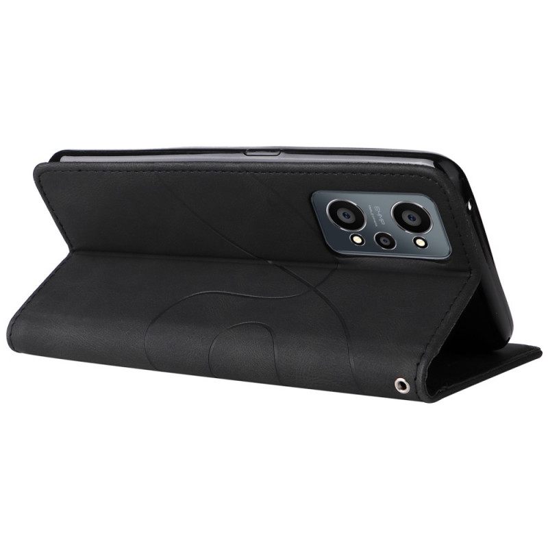 Flip Case Realme GT Neo 3T / Neo 2 Signature Kaksisävyinen Keinonahka