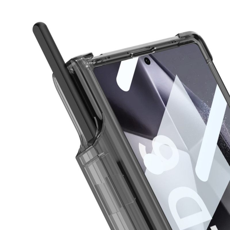 Kuori Samsung Galaxy Z Fold 6 Läpinäkyvä Kynän Pidike Ja Tuki Gkk