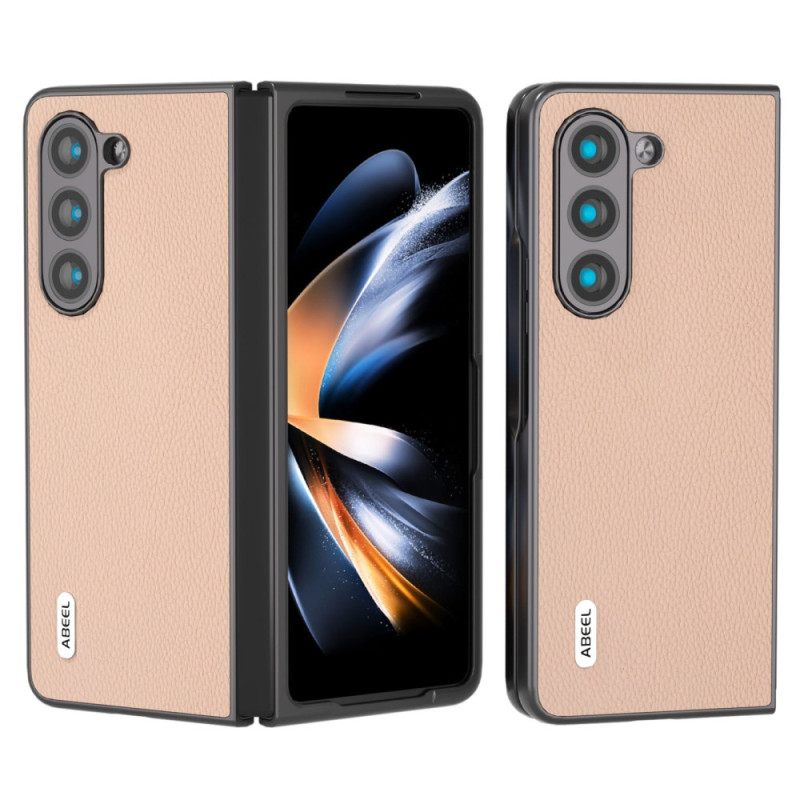 Kuori Samsung Galaxy Z Fold 6 Litsi Keinonahkaa Abeel