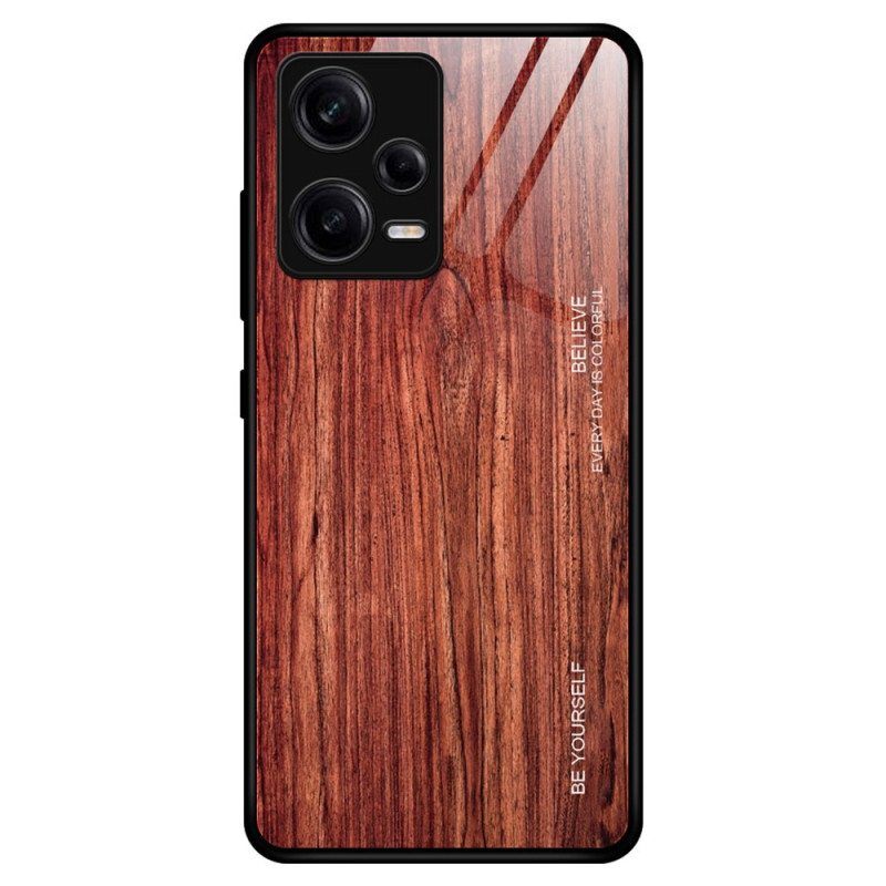 Kuori Xiaomi Redmi Note 12 Pro Wood Design Karkaistu Lasi