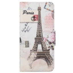 Kotelot Samsung Galaxy S23 5G Vintage Eiffel-torni