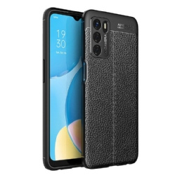 Case Oppo A16 / A16s Nahkaefekti Litsi Kaksinkertainen Linja