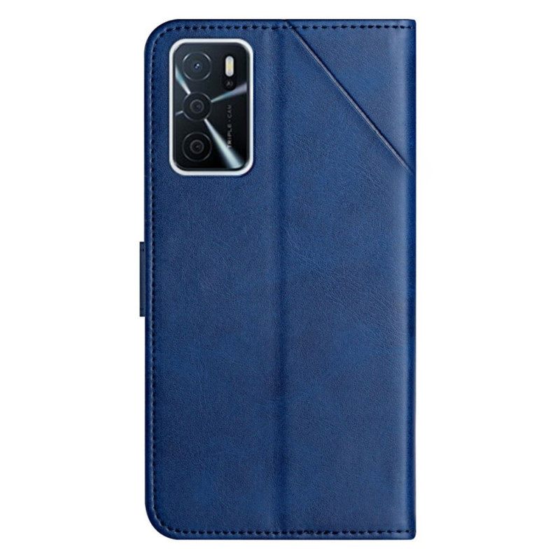 Kotelot Oppo A16 / A16s Style Leather Geo X Design