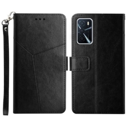 Nahkakotelo Oppo A16 / A16s Style Leather Geo Y Design