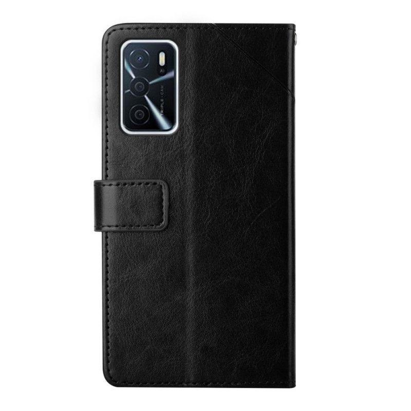 Nahkakotelo Oppo A16 / A16s Style Leather Geo Y Design