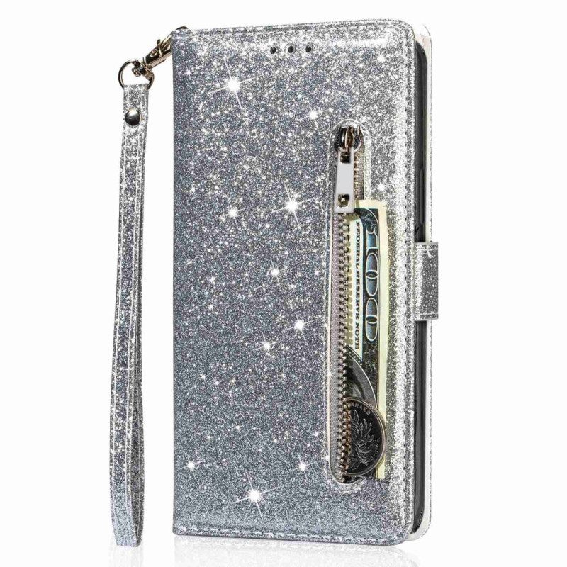 Flip Case iPhone 14 Pro Max Sequin Sequin Style