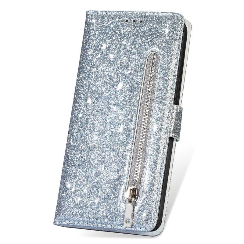 Flip Case iPhone 14 Pro Max Sequin Sequin Style