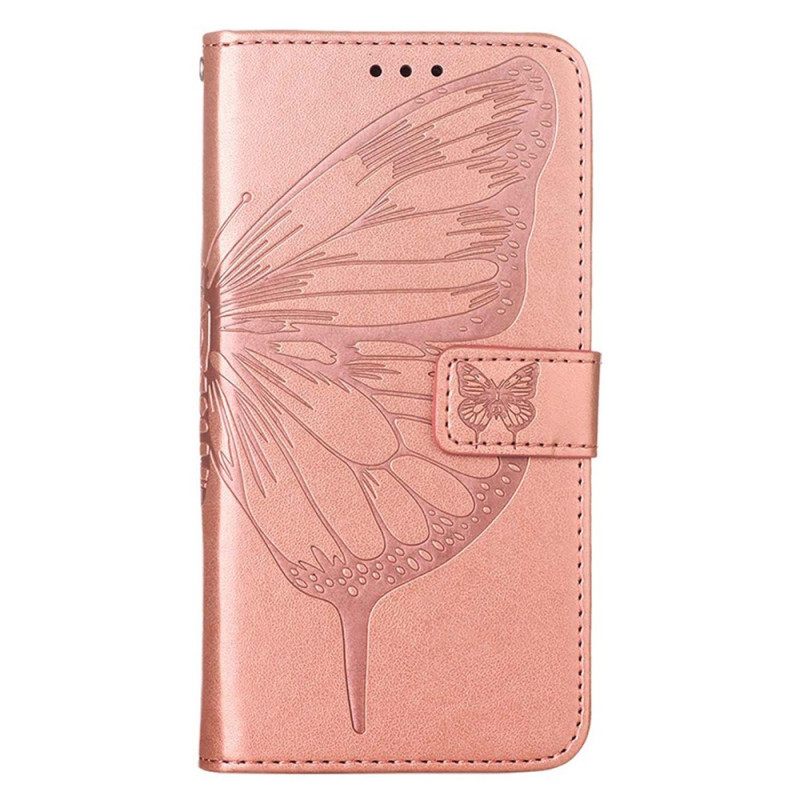 Kotelot iPhone 14 Pro Max Suojaketju Kuori Baroque Strappy Butterfly