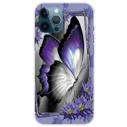 Kuori iPhone 14 Pro Max Purple Butterfly