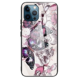 Kuori iPhone 14 Pro Max Tempered Glass Butterflies