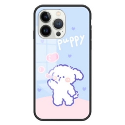 Kuori iPhone 15 Pro Bubble Dog -karkaistu Lasi