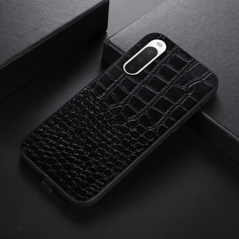 Case Sony Xperia 10 IV Aito Crocodile Texture Nahka