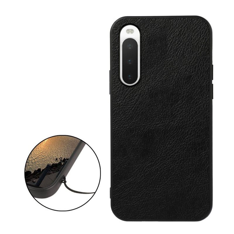 Case Sony Xperia 10 IV Litchin Nahkatyyli