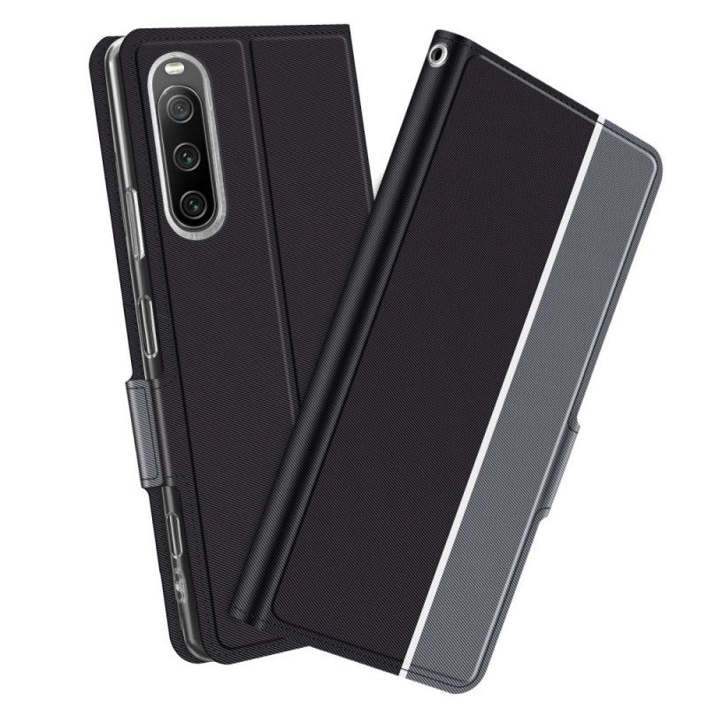 Puhelinkuoret Sony Xperia 10 IV Kotelot Flip Bicolor Baiyu